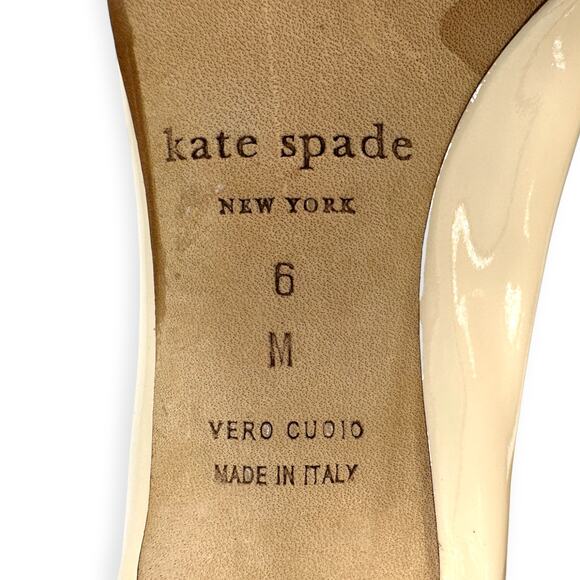 Kate Spade NY | Size 6 | Annalise Blush Patent Leather Round-Toe 2.75" Heel Pump - Picture 8 of 11